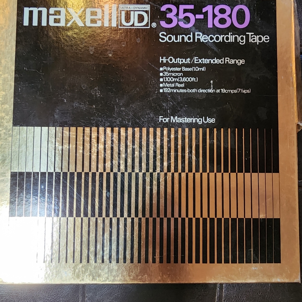 NICE Maxell UD 35-180 Metal Reel 10.5" x 1/4" recording tape Mastering Hi Output